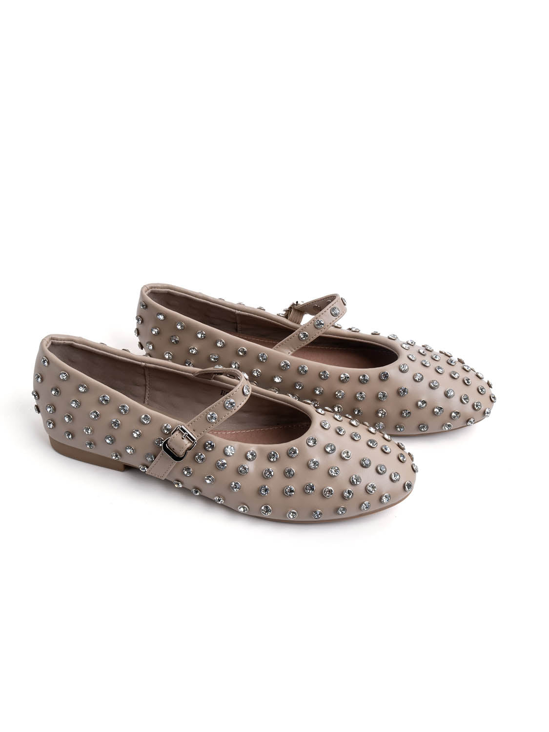 Ballerina con strass - KHAKI