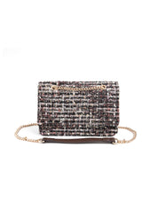 Borsa bouclè - MARRONE
