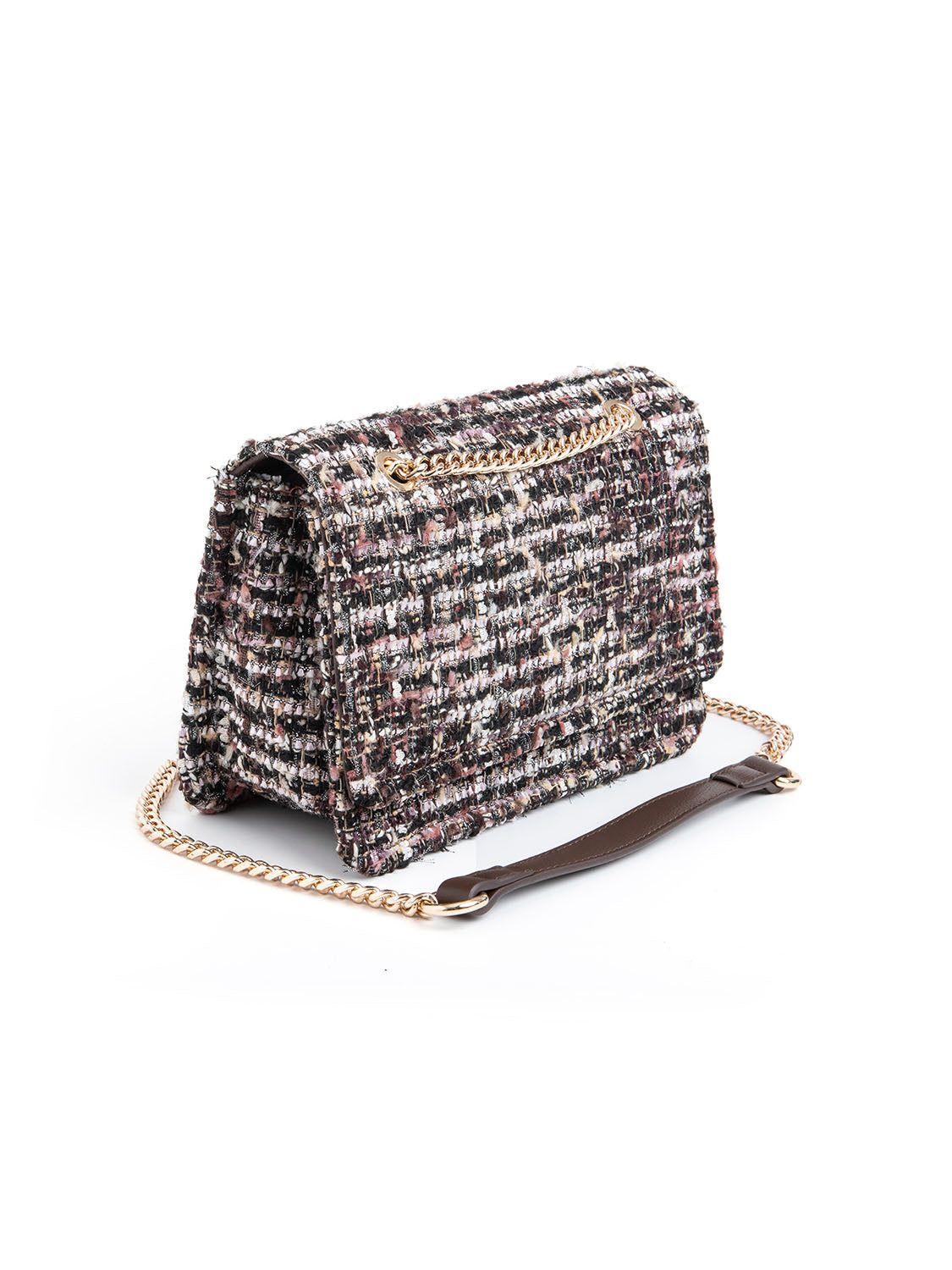 Borsa bouclè - MARRONE