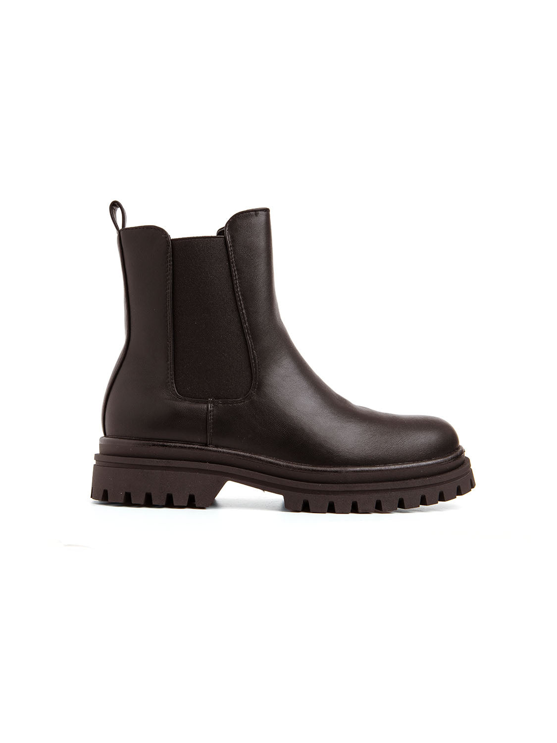 Biker con elastico laterale e fondo chunky - MARRONE