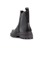 Biker con elastico laterale e fondo chunky - MARRONE
