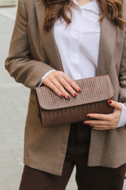Borsa clutch in vera pelle - MORO