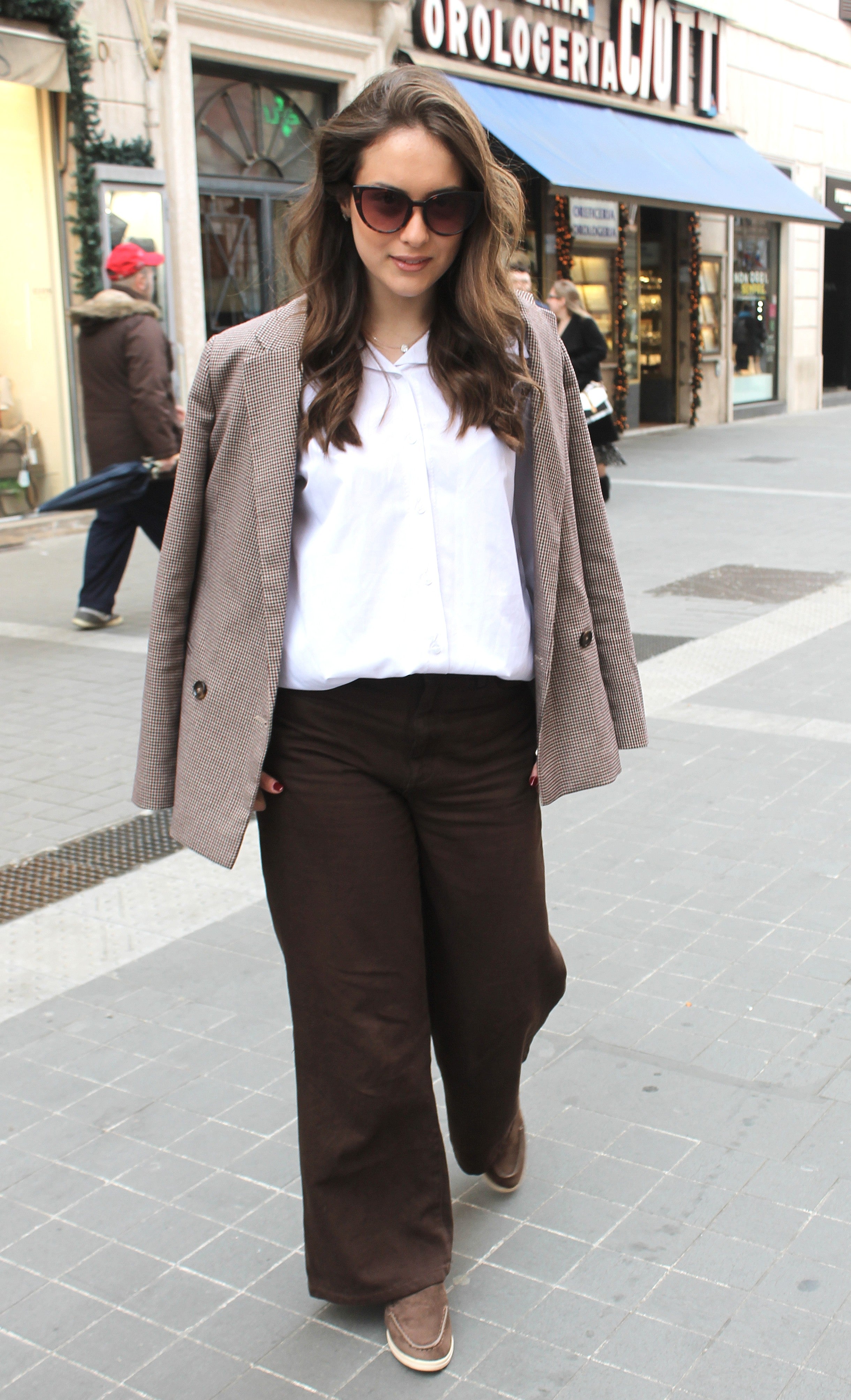 Suede flat loafer - CAMMELLO