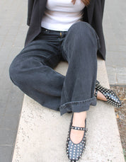 Ballerina con strass - NERO