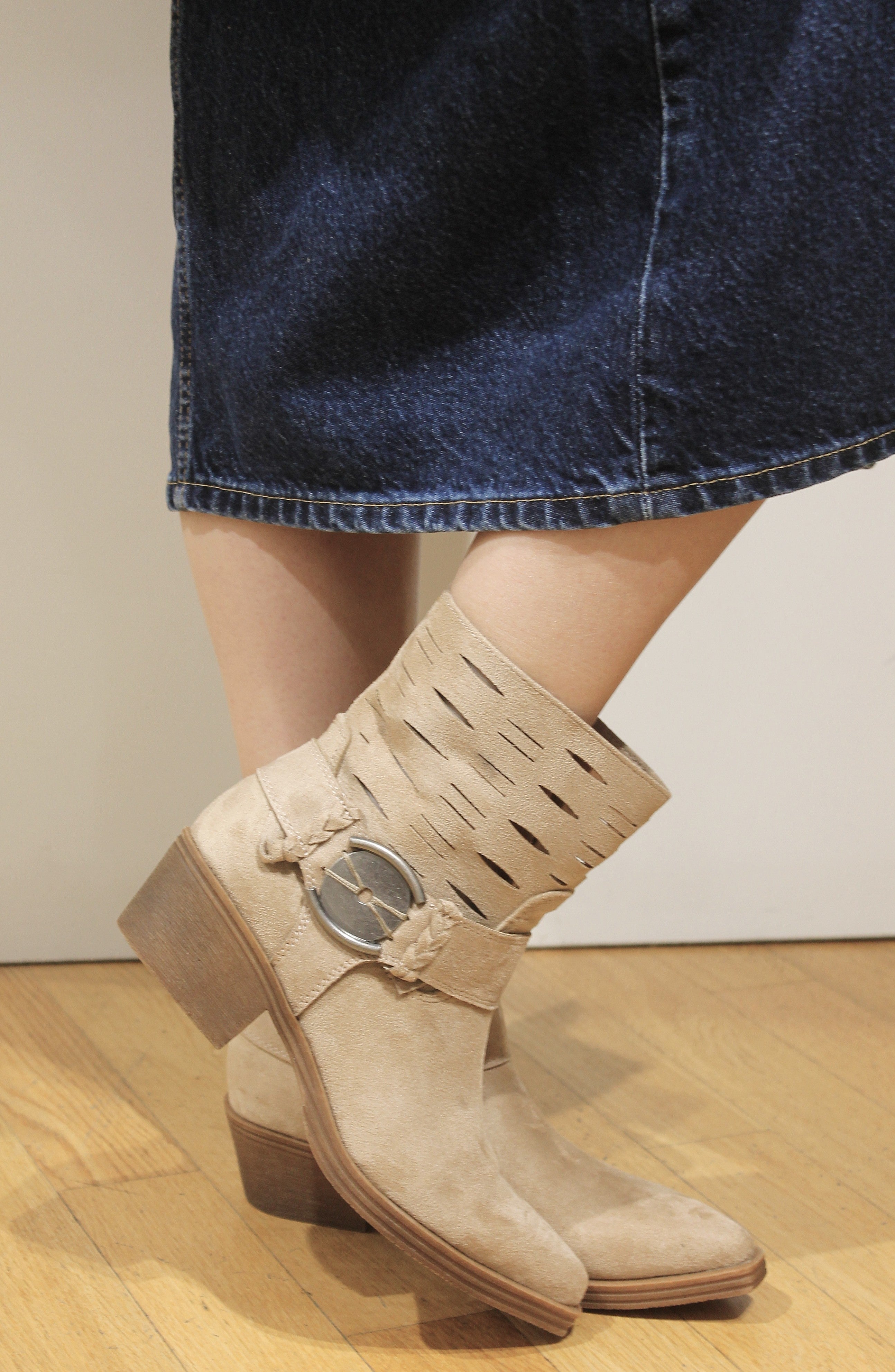 Texano basso con fibbia - TORTORA