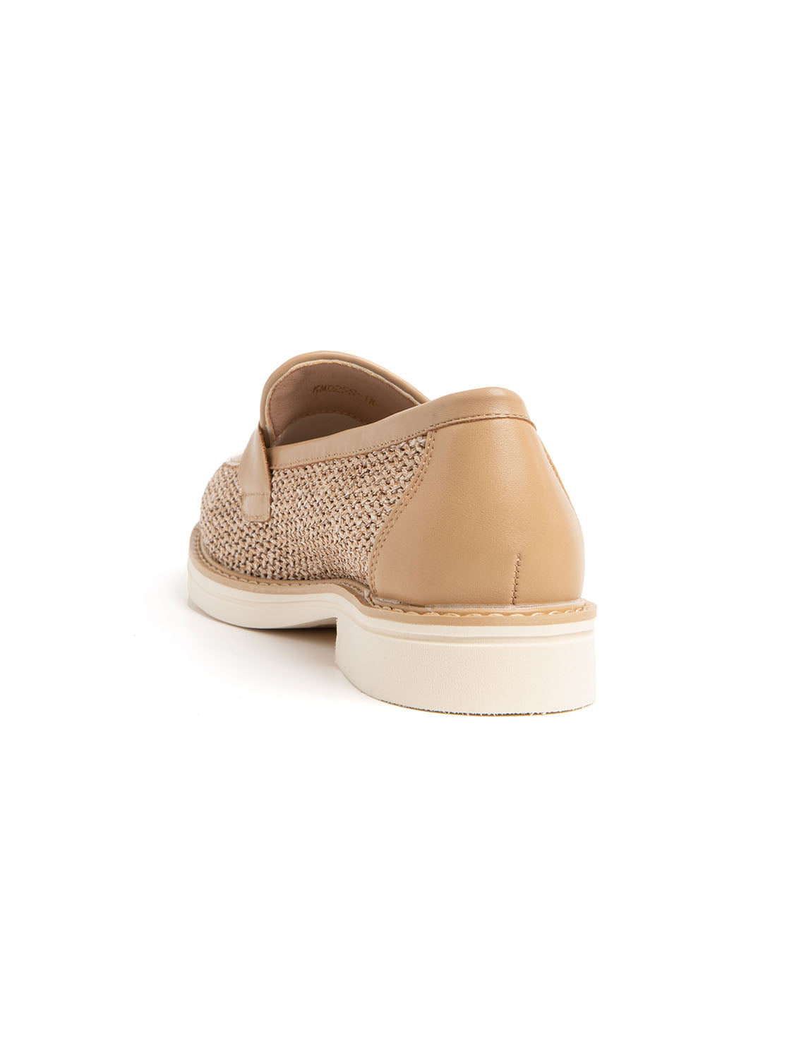 Mocassino fondo light in simil rafia - KHAKI