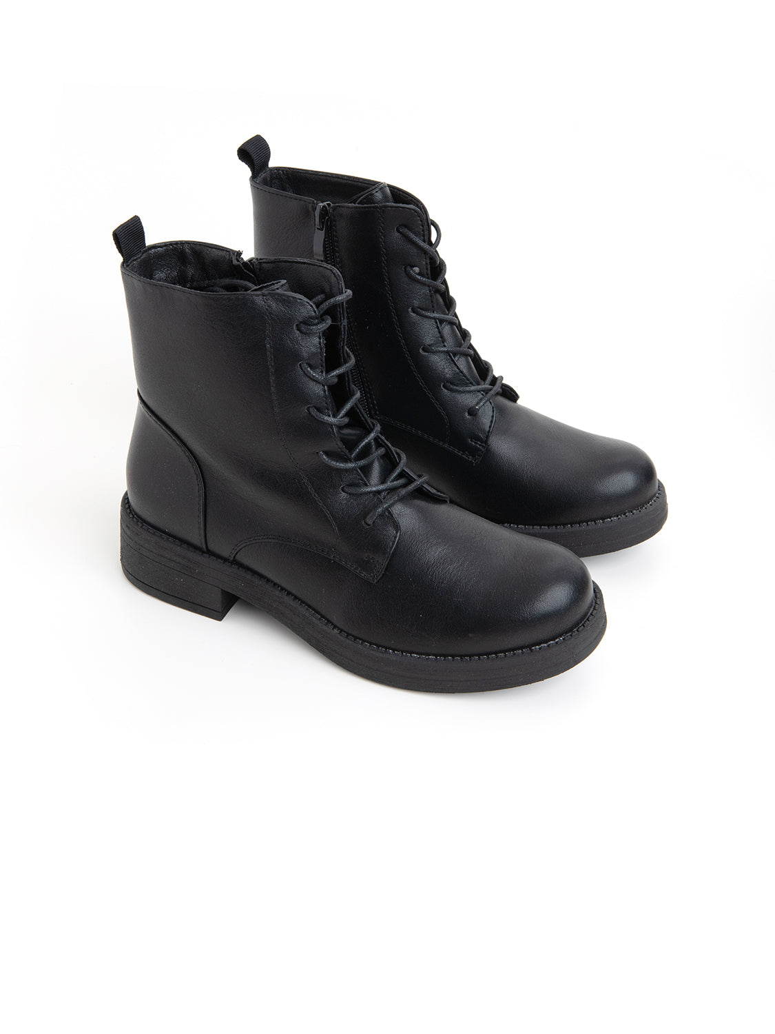 Anfibio stringato combat - NERO