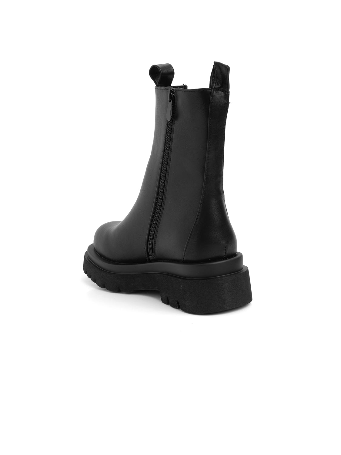 Stivaletto modello biker chunky - NERO