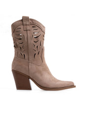 Texano traforato con gambale medio - TORTORA