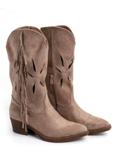 Texano traforato con frange - TORTORA