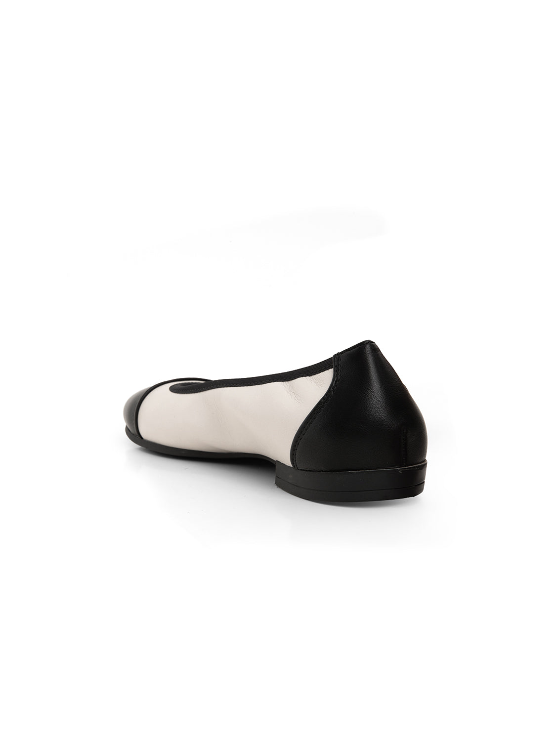 Ballerina classica bicolore - PANNA/NERO