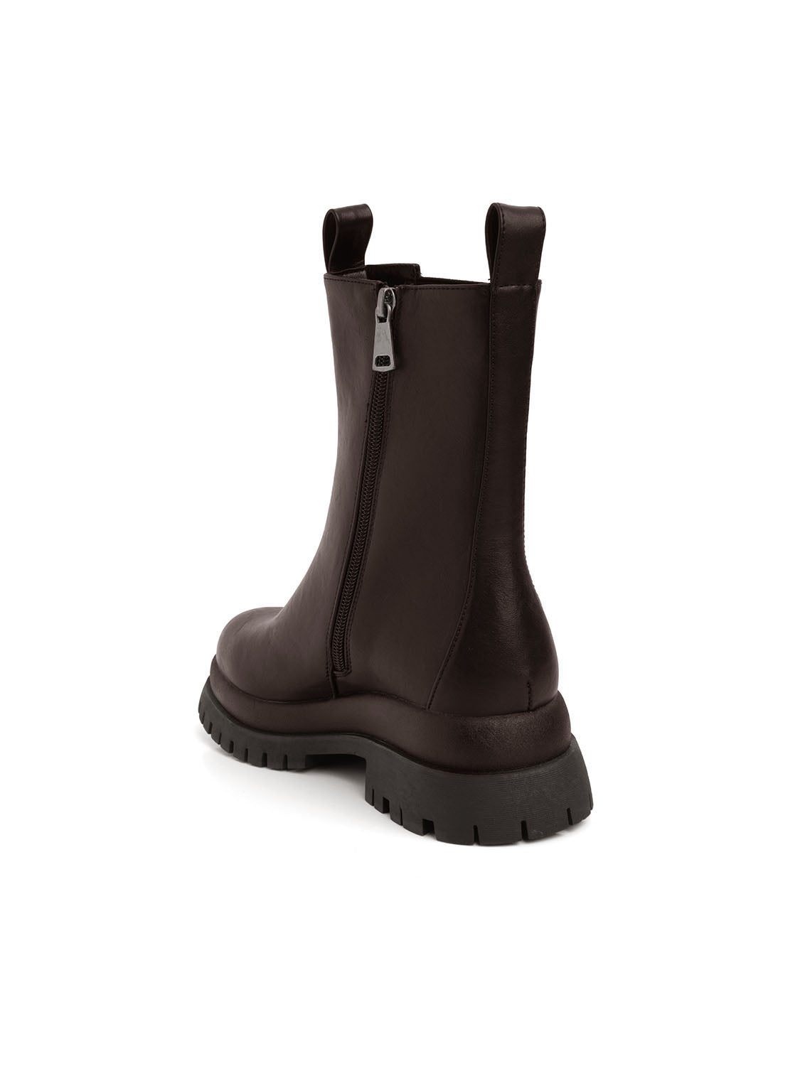 Stivaletto modello biker con elastico - TESTA DI MORO