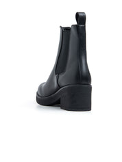Stivaletto modello chelsea con tacco 5 largo - NERO