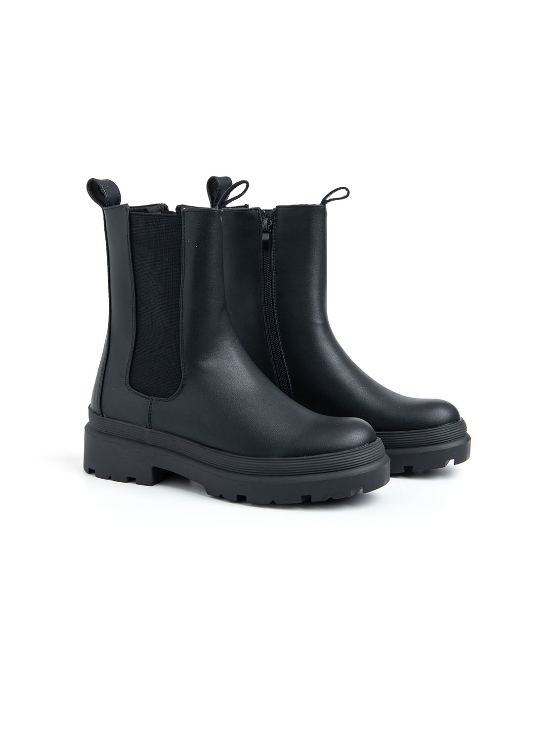 Biker alto con elastico - NERO