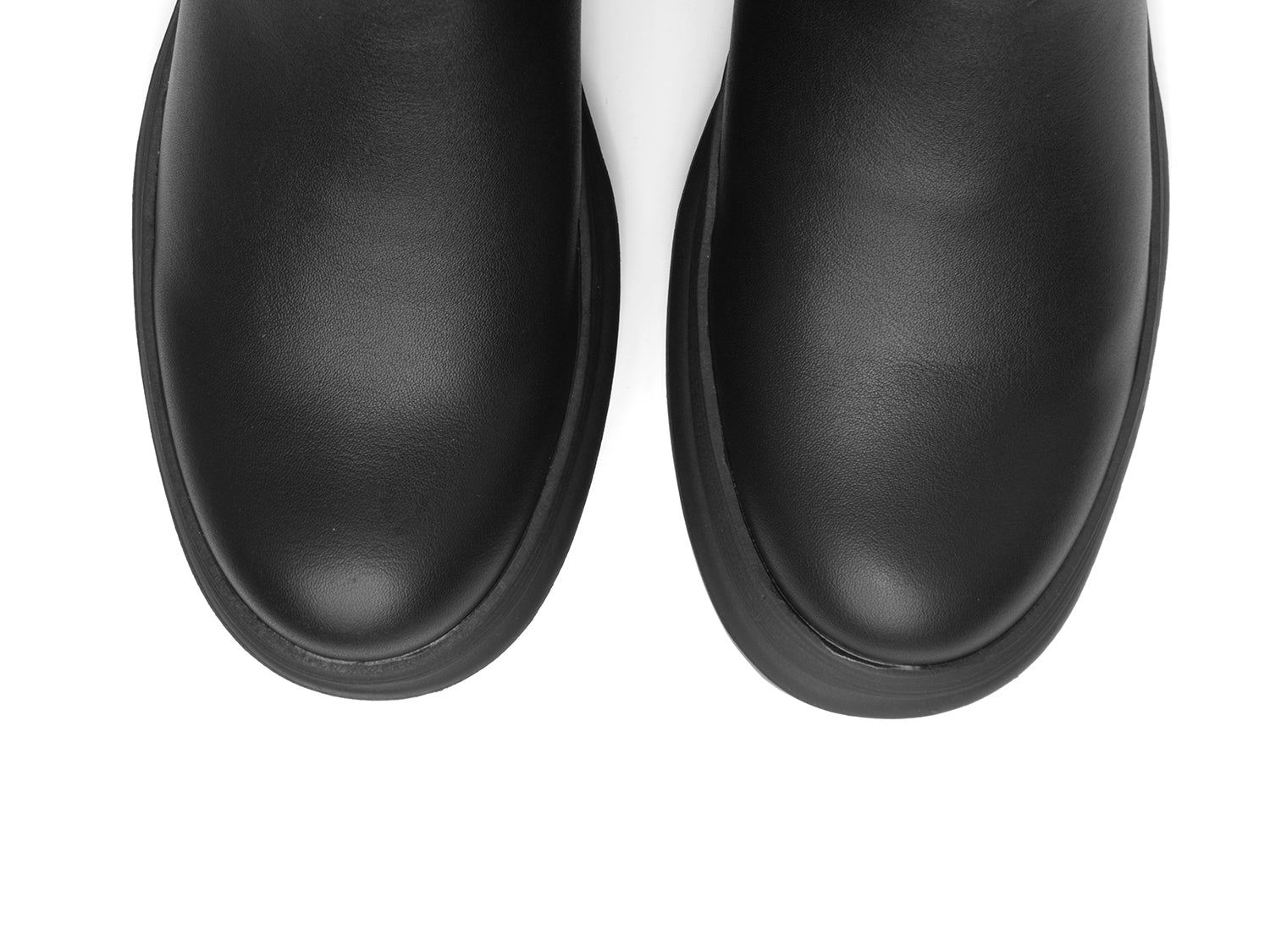 Stivaletto modello biker con elastico - NERO