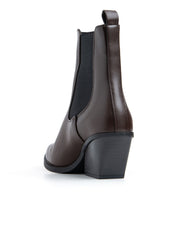 Texano con gambale basso ed elastico - MARRONE