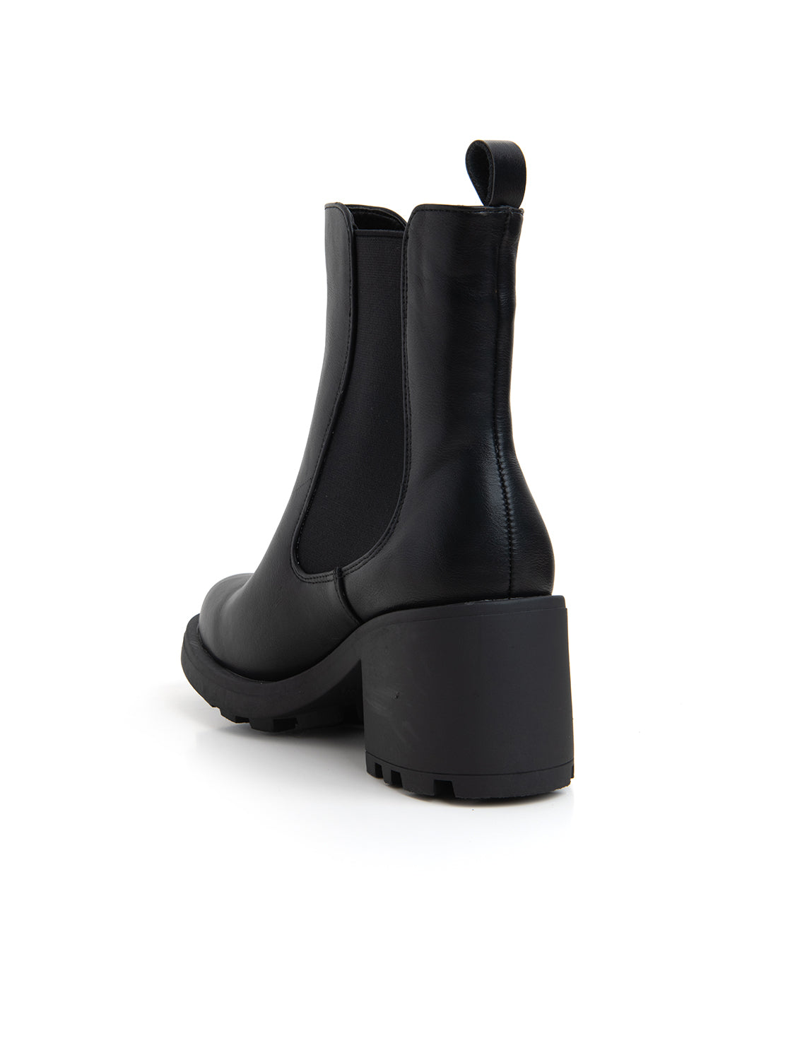 Stivaletto chelsea con tacco largo - NERO