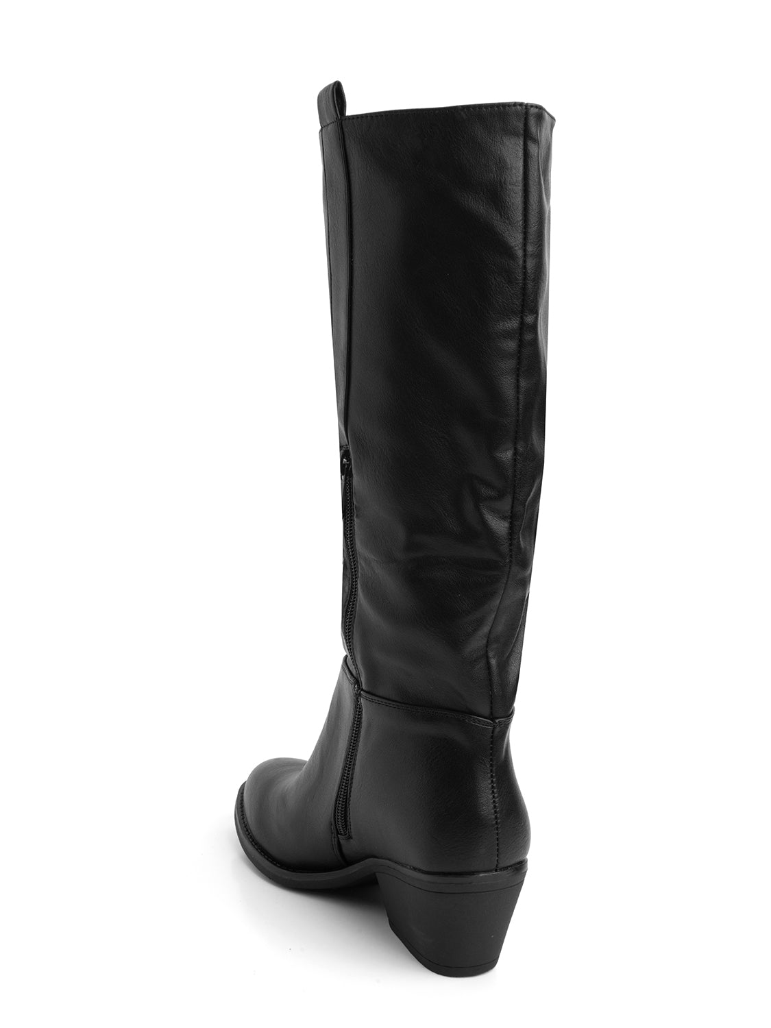 Stivale con tacco texano - NERO