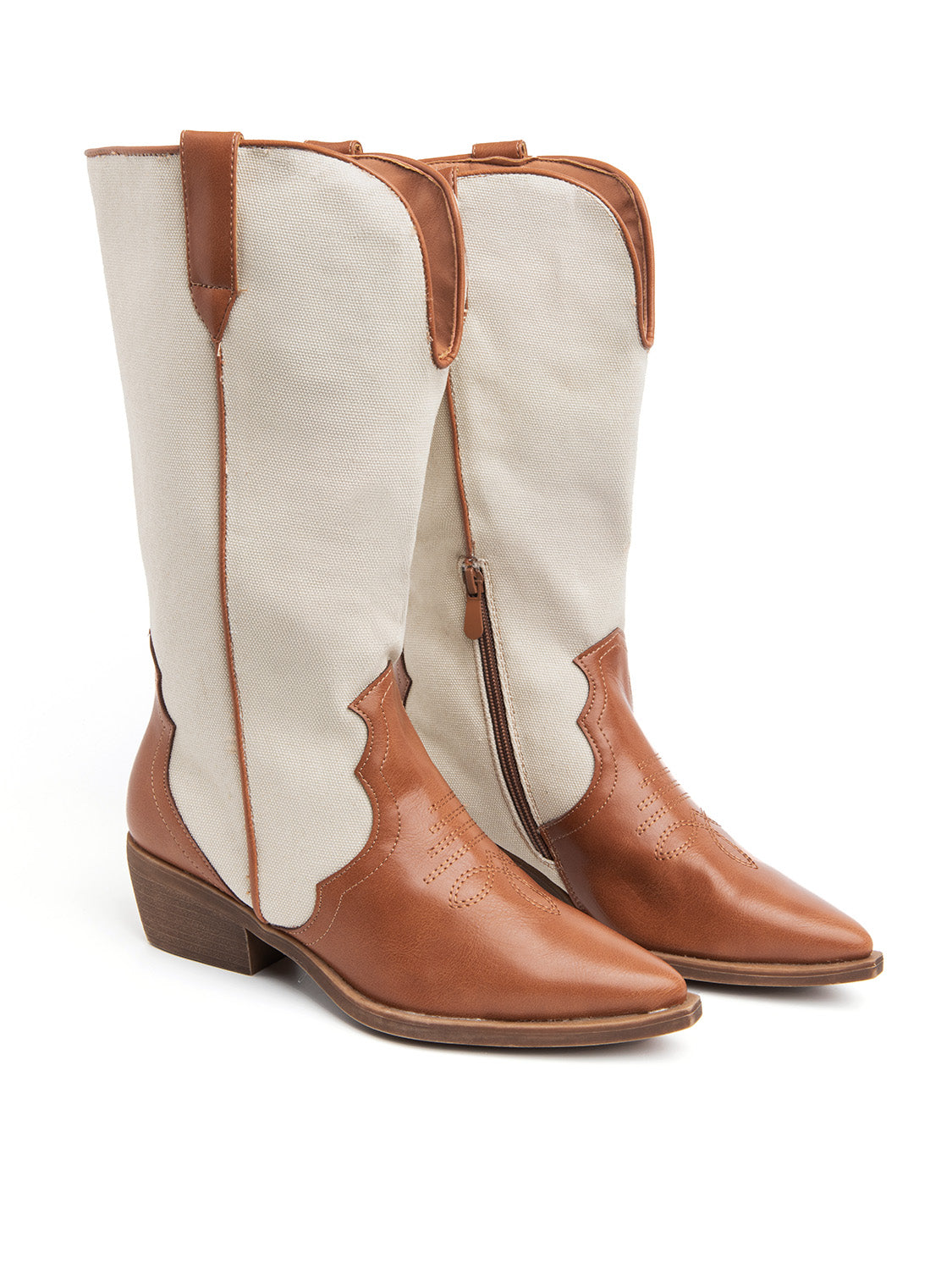 Texan with canvas shaft - LEATHER