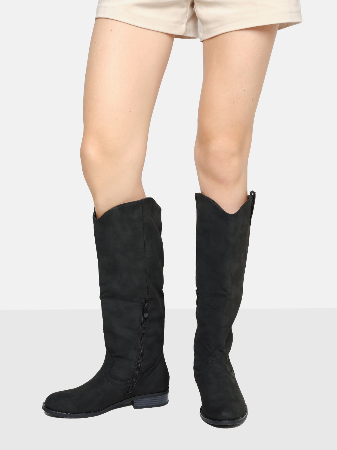 Wide leg Texas boot - BLACK