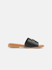 Slipper with geometric clamp - BLACK