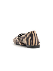 Ballerina with studded strap - ZEBRA