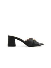 Sabot tacco 5 con morsetto - NERO