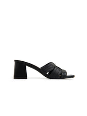 Sabot con fascia profilata - NERO