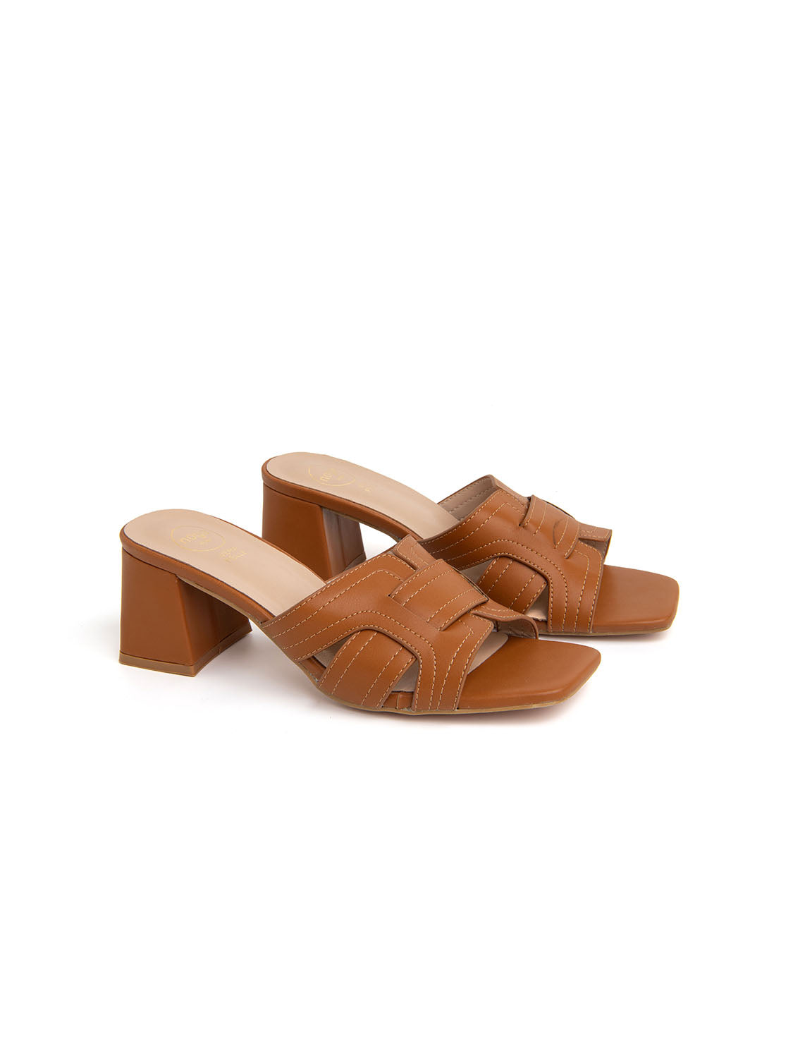 Sabot con fascia profilata - CAMMELLO