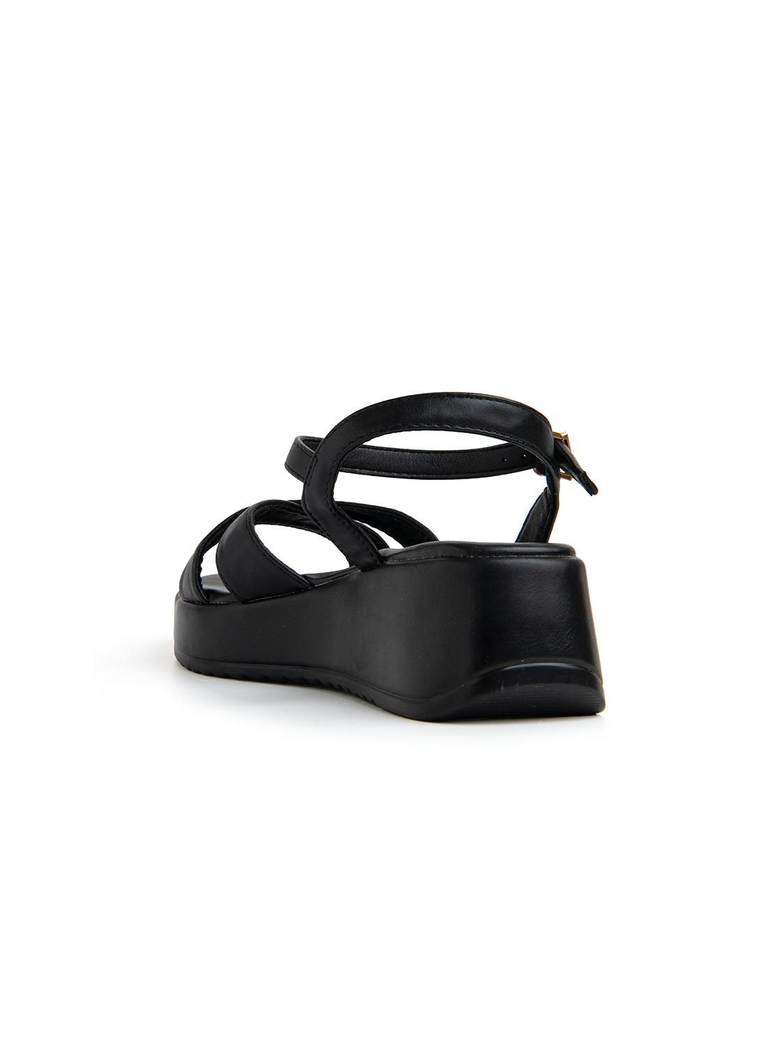 Sandalo con platform - NERO