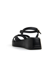 Sandalo con platform - NERO