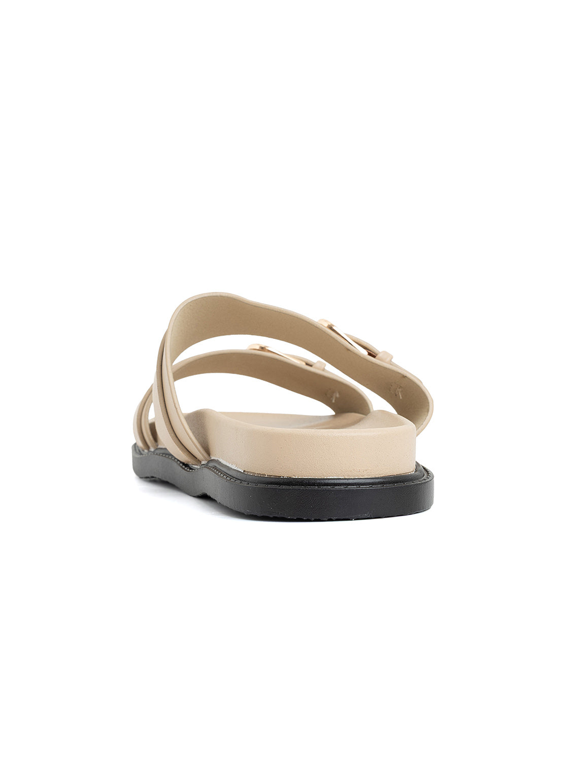 Ciabatta comfort con doppio cinturino - BEIGE