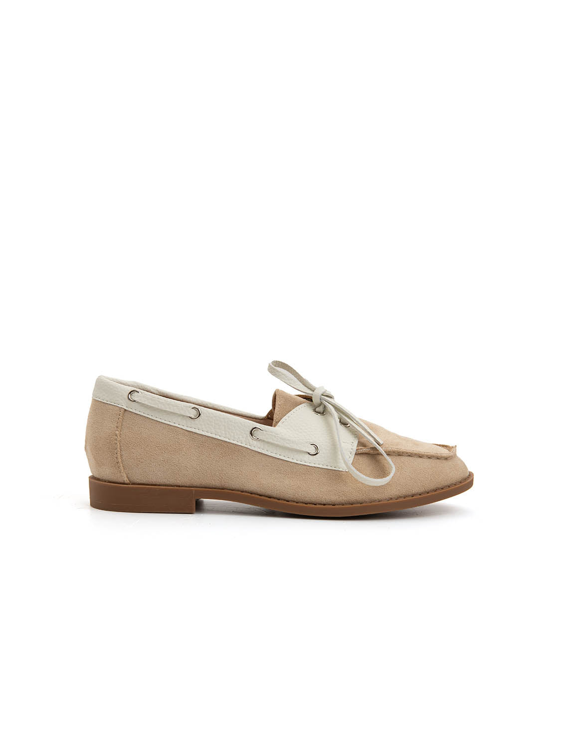 Mocassino college bicolore - BEIGE