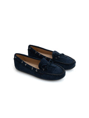 Easy-chic loafer with bow - BLUE