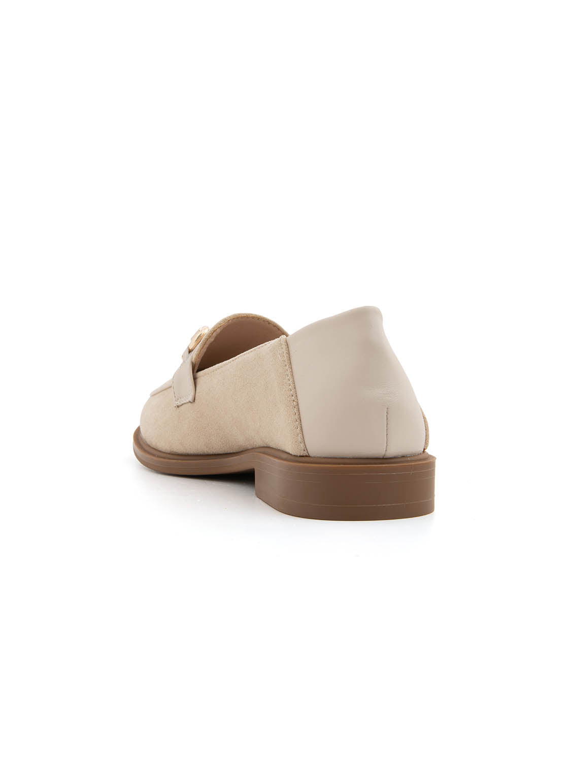 Mocassino bitexture con morsetto - BEIGE