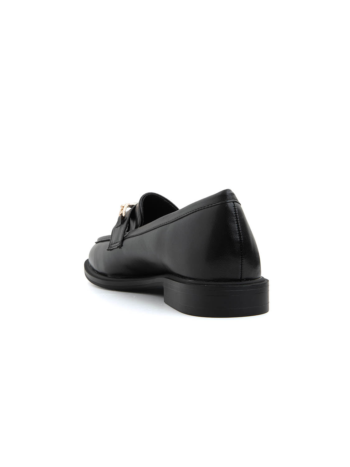 Mocassino slim con morsetto bicolore - NERO