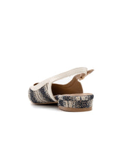 Slingback tonal texture - BEIGE