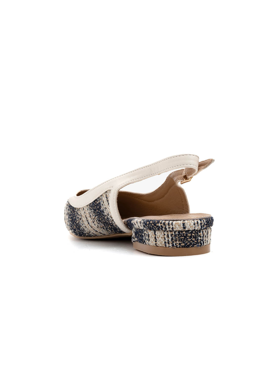 Slingback tonal texture - BEIGE