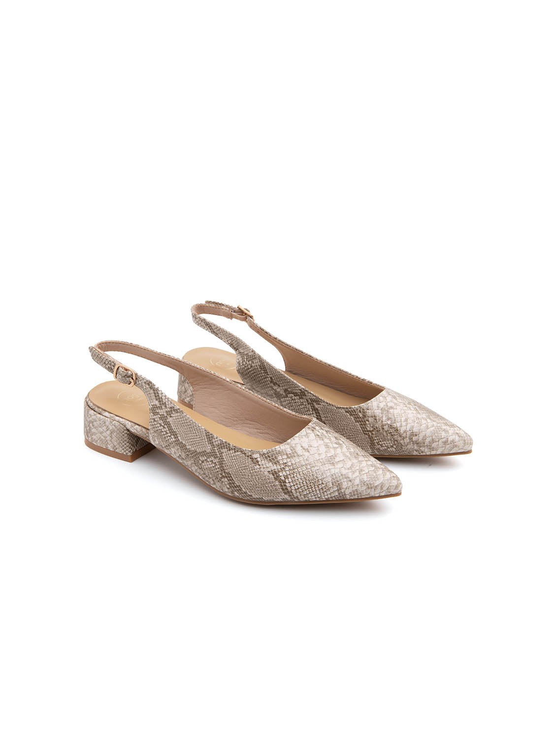 Python print slingback daily-chic - BEIGE