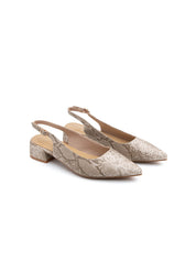 Python print slingback daily-chic - BEIGE