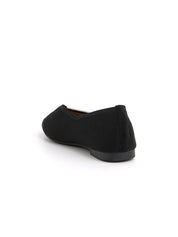 Ballerina micro-intrecciata bicolore - NERO