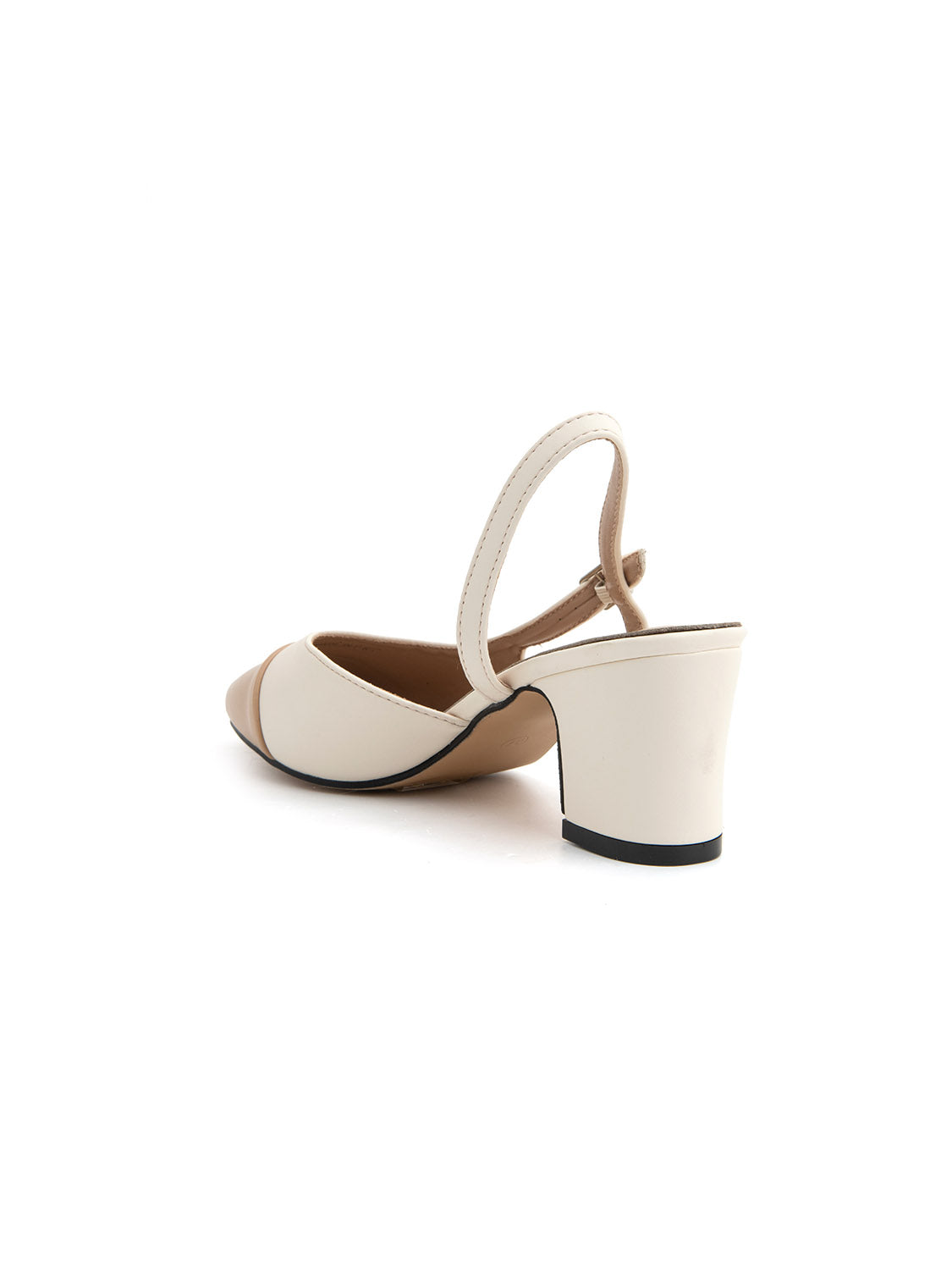 Decolleté old-style bicolore - KHAKI