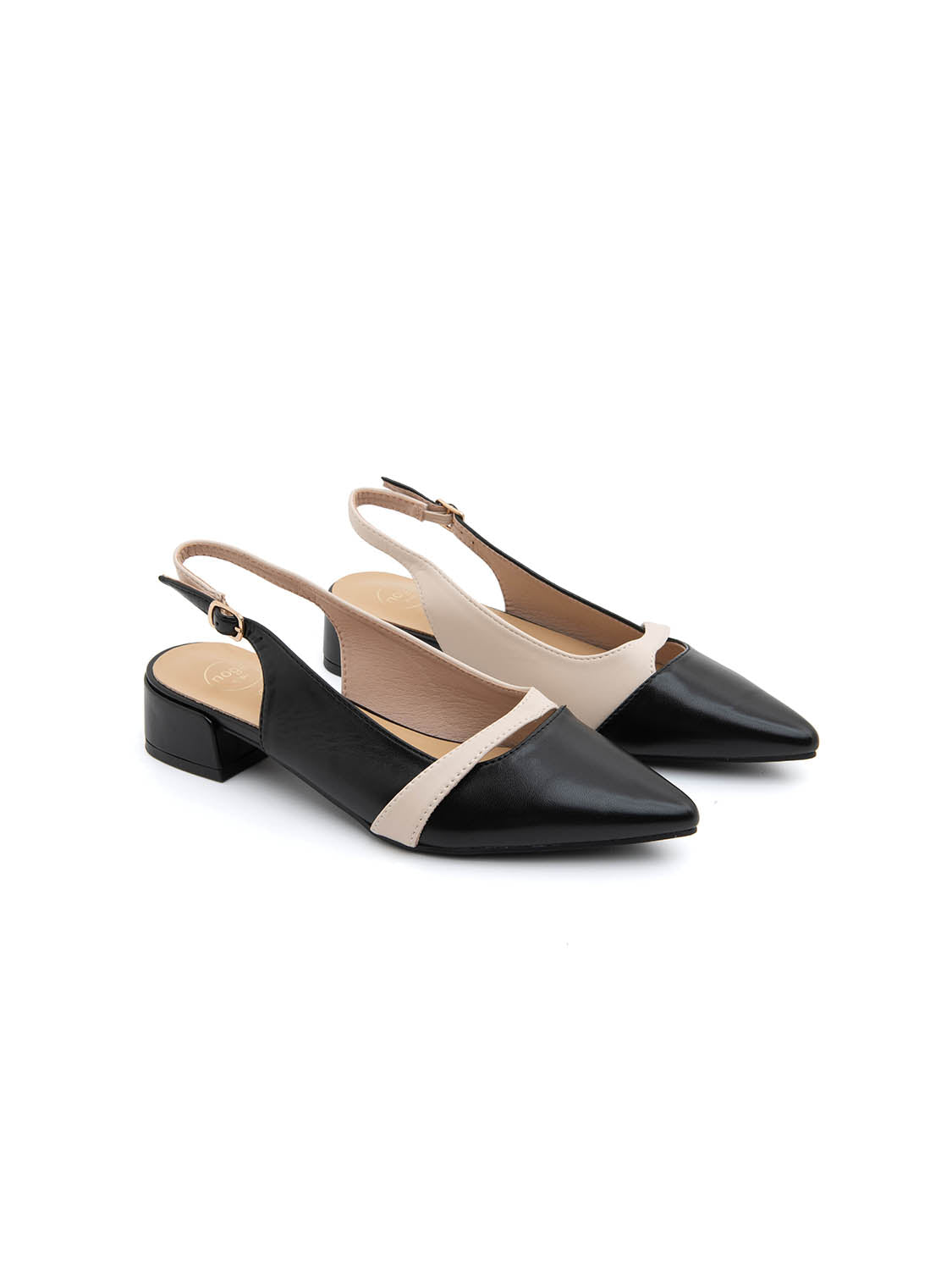 Slingback cross-design - NERO