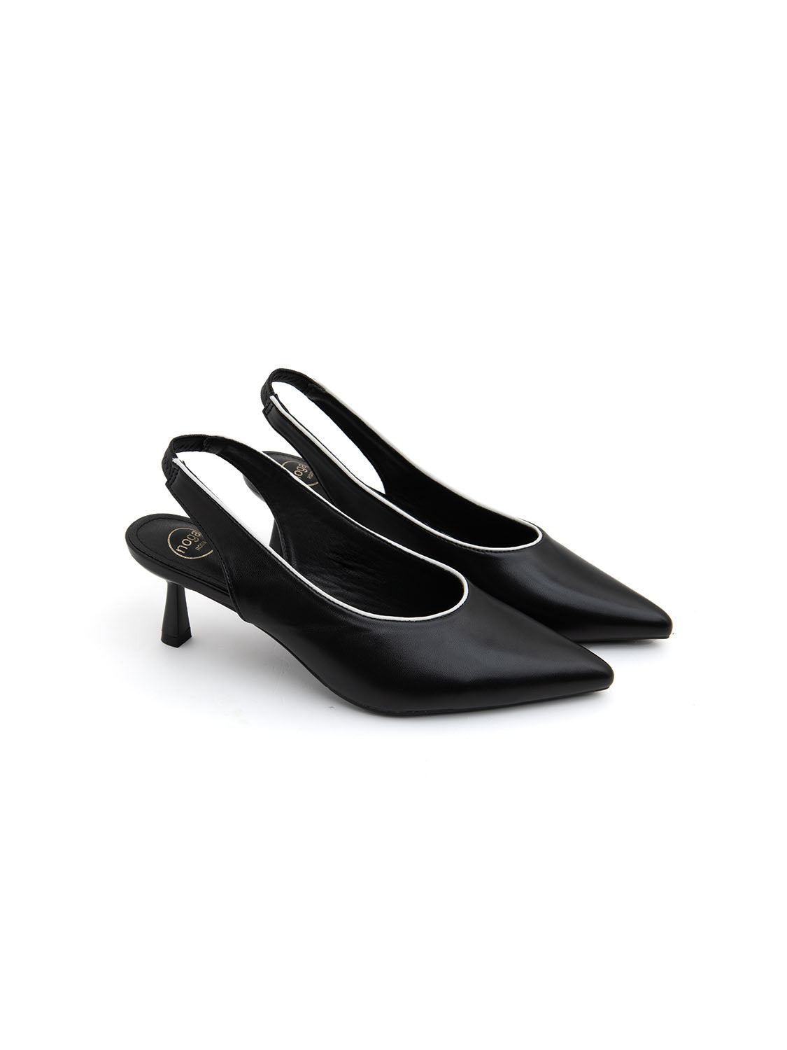 Slingback outline chic - NERO