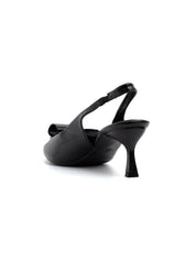 Slingback patent con dettaglio - NERO