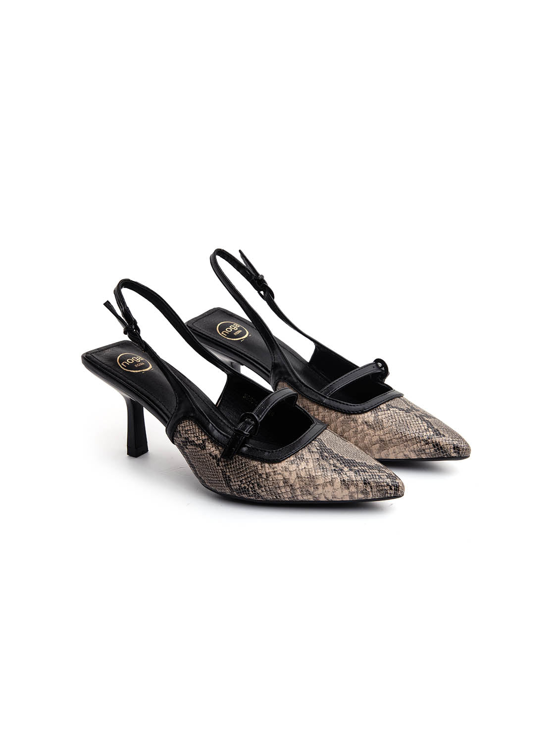 Slingback python-glam - NERO
