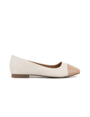 Ballerina square bicolore - KHAKI