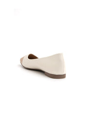 Ballerina square bicolore - KHAKI