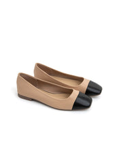Ballerina square bicolore - NERO