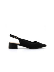 Slingback microintrecciata - NERO